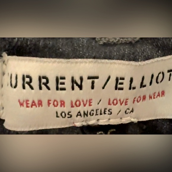 Current/Elliott Sz 26 The Boulevard Crop Bootcut Jeans in Graphite - Picture 2 of 9